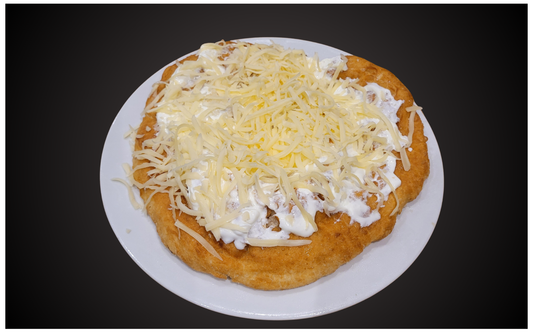 Cheese and Sour Cream Lángos