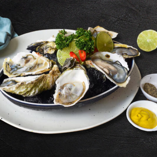 Raw Oysters with Mustard