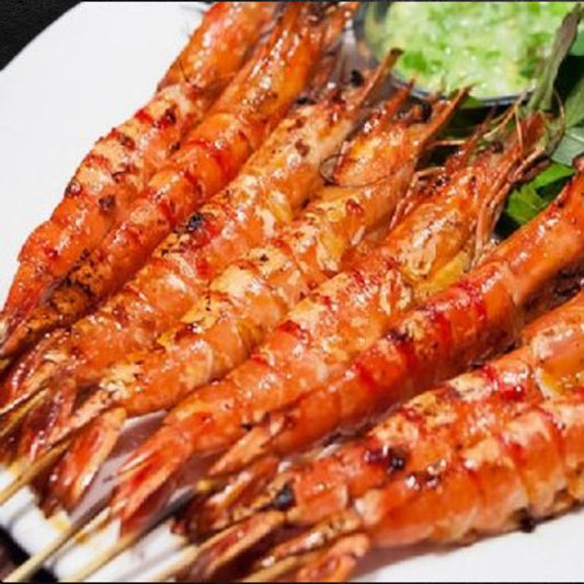 Shrimps Grilled with Salt and Chili