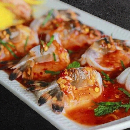 Shrimps (Raw) with Thai Sauce