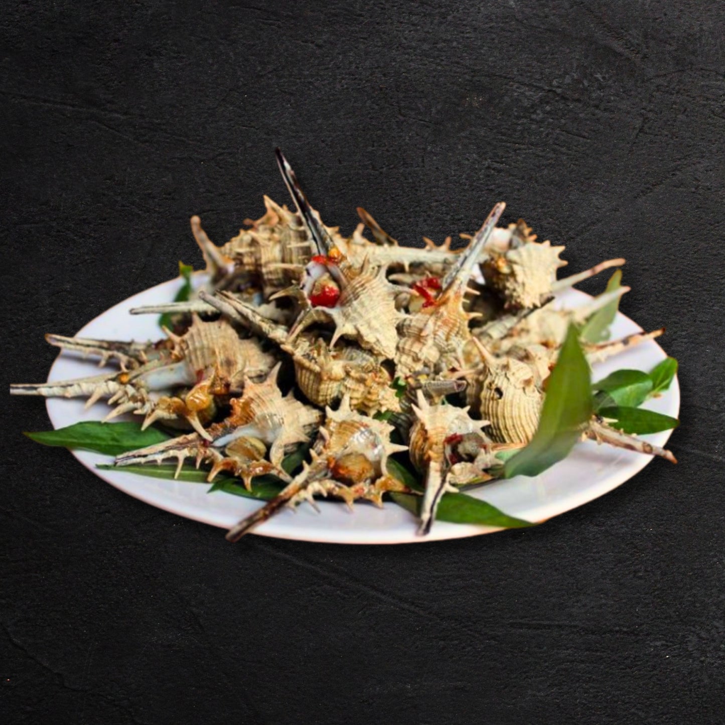 Spiny Sea Snails Steamed with Lemongrass