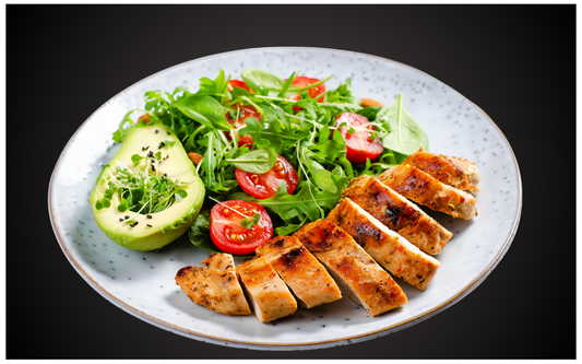 Grilled Chicken with Avocado Salad