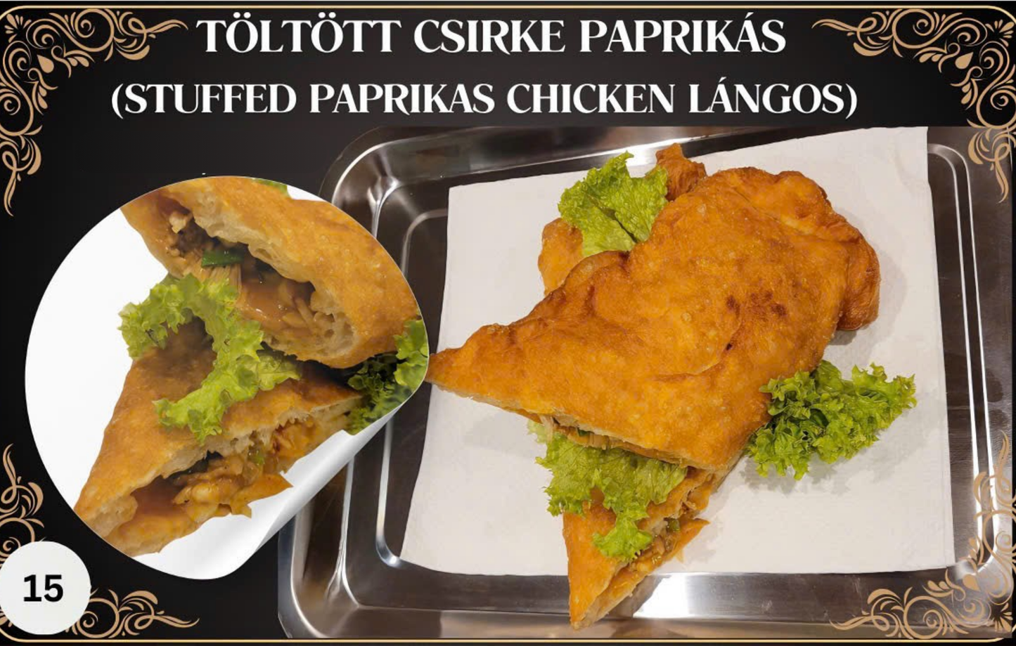 Töltött Csirke Paprikás Lángos