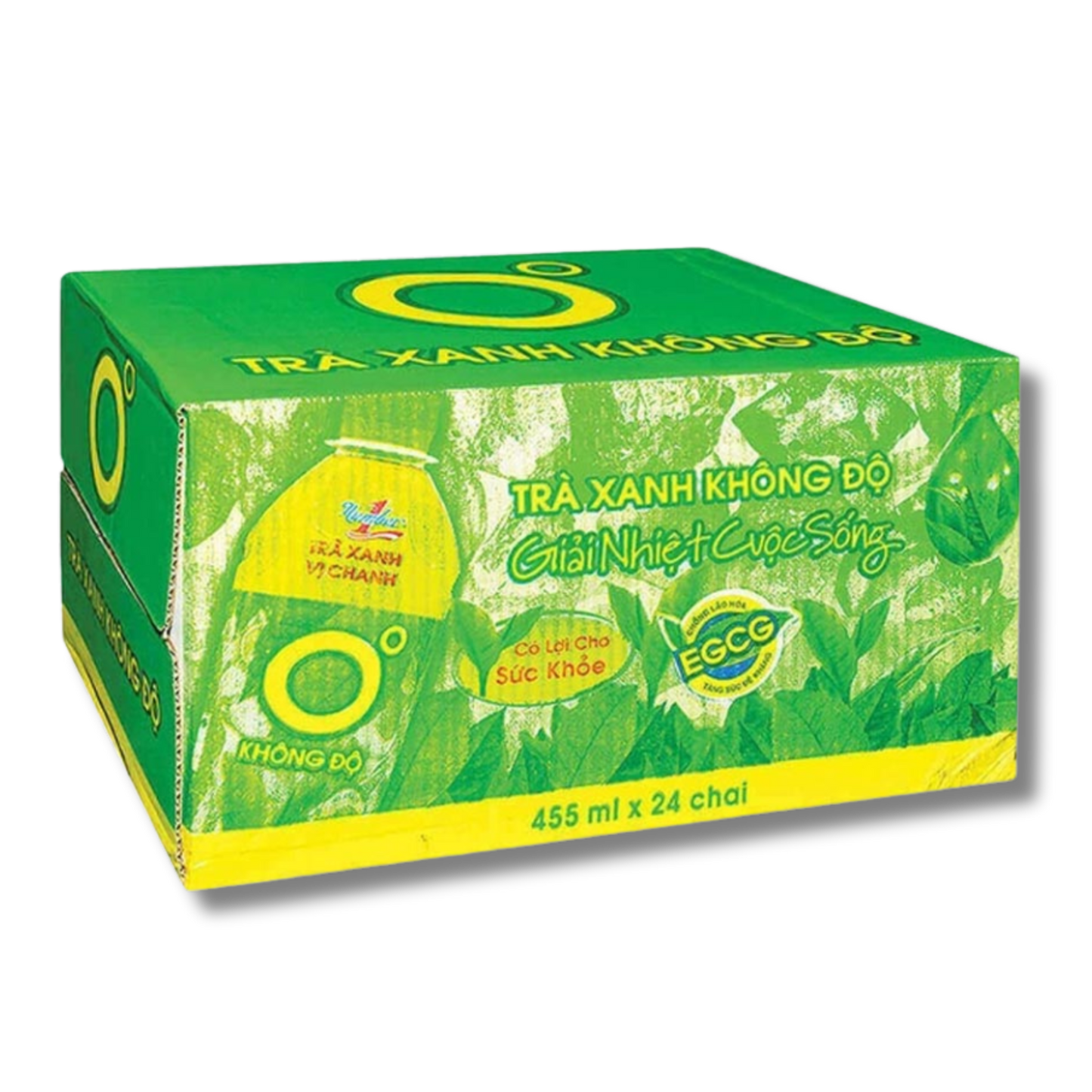 Khong Do Green Tea with Lemon Flavor 455ml (Box of 24 Bottles)