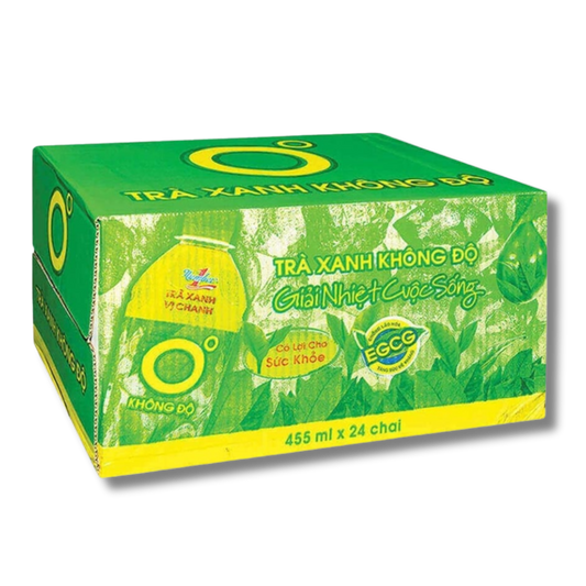 Khong Do Green Tea with Lemon Flavor 455ml (Box of 24 Bottles)